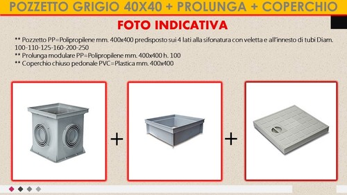 Pozzetto prolunga - +,