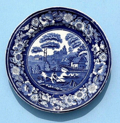Piatto transferware blue - piatto,