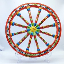 Ceramica artigianale di Caltagirone: Ruota di carretto dia.30