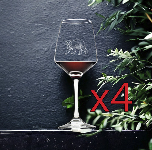 Bicchieri vino orso - bicchieri,