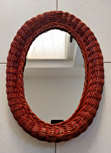 Specchio ovale con cornice - , in