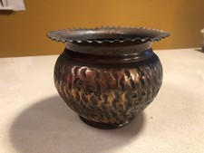 ANTICO VASO PORTAVASO IN RAME