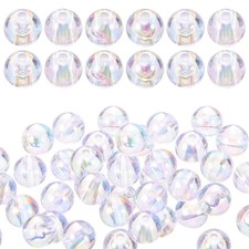  Perline Bracciali Kit La Creazione Di Gioielli Distanziatrici Rotonde Perle