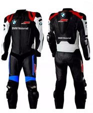 BMW S1000RR 1 e 2 Pezzi Tuta in Pelle di Vacchetta Motociclista Motociclista
