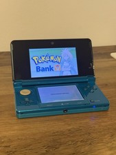 Console Nintendo 3ds blu con banca pokemon + trasportatore