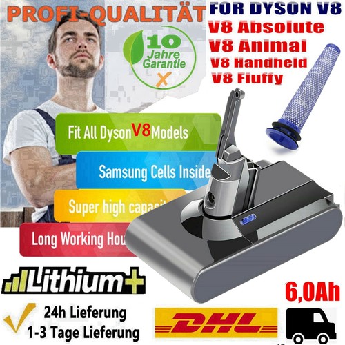 8000 mah per batteria dyson - batteria,