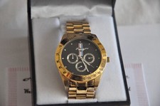 Orologio auto muscoloso Ford Mustang spirito americano indomito placcato oro 24 carati confezione regalo