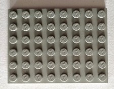 Lego BasePlate 6x8 Plate Grey