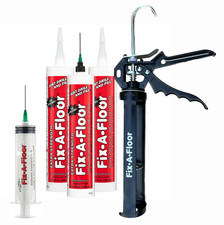 Fix-A-Floor Pro Repair Pack - Include adattatore micro siringa, pistola e siringa Caulk