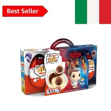 Kinder Joy - Set di 3 Uova con Sorpresa, Due Croccanti Waferini Dentro a un D...