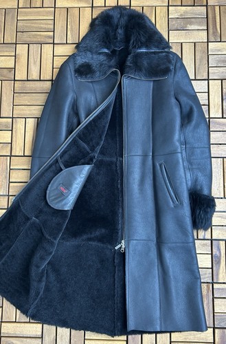 Cappotto shearling nero