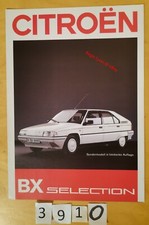 CITROEN BX SELECTION Série Spéciale Prospectus Allemand 4 pages 1987
