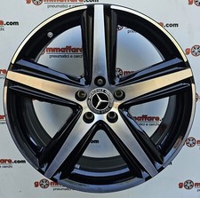 4 cerchi lega mercedes classe cla new w118 r18 nero lucido diamantato lt003178