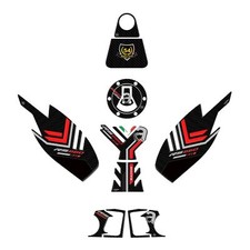 Kit completo adesivi 3D per moto compatibili con Aprilia RS 660 rosso 2020-2025