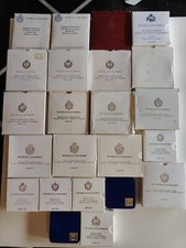 Lotto Contenitori Scatole 5 Scudi Monete D' Oro San Marino Dal 1976 Al 2001