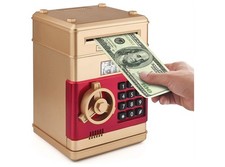 Salvadanaio Elettronico con Password per Monete Soldi di Carta Atm Giocattolo