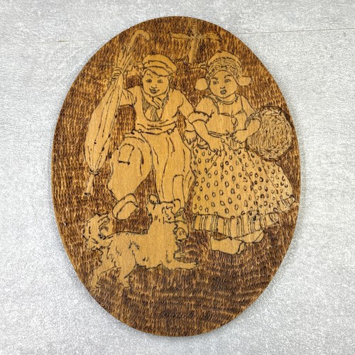Targa vintage legno bruciato