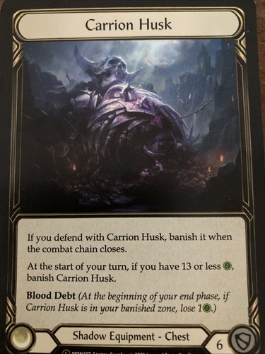 Carrion husk cold foil monarch - carrion,