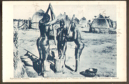 Tchad aef carte cpa - carte,