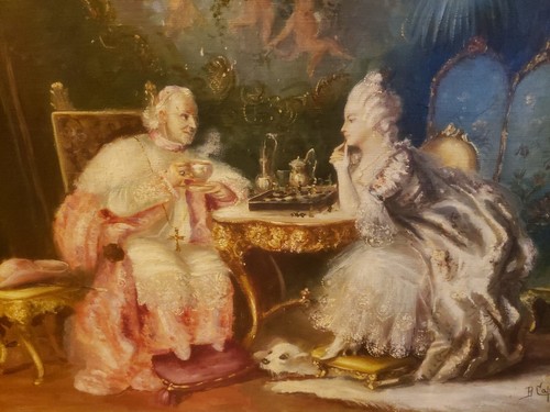 Dipinto olio partita - ad,