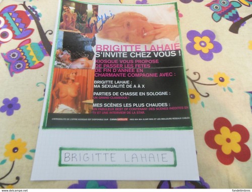 Autographe brigitte lahaie - de,