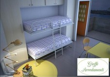 1CAMERETTA PONTE C/ARMADI E LETTO A CASTELLO A SCOMPARSA C/ FRENI IDRAULICI 17