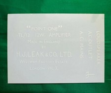 LEAK  TL12.1 (Point One) decals white - version 1 - 1 kit