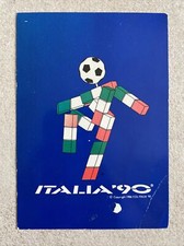 Cartolina Originale Mascotte Ciao Blu Merchandising Mondiali Calcio Italia '90