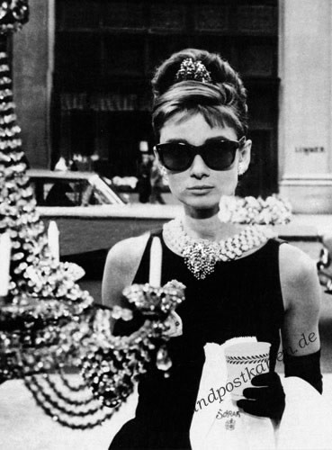 Audrey hepburn cartolina - audrey,