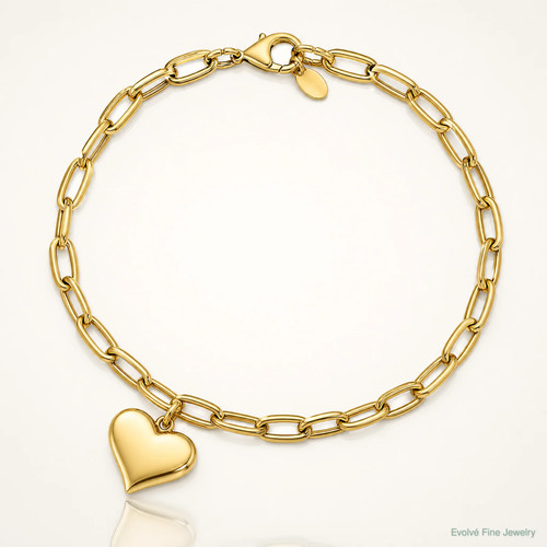 Bracciale con ciondolo cuore