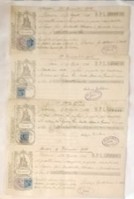 1916 LOTTO CAMBIALI 4 pz