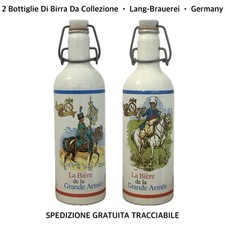 LOTTO 2 Bottiglie Di Birra Vintage • La Bière De La Grande Armée • Da Collezione