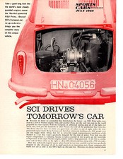 1960 NSU PRINZ ~ ARTICOLO / ANNUNCIO ORIGINALE 3 PAGINE