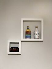 Mensole quadrate legno fatto a