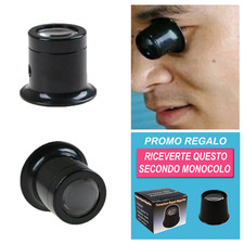 Lente di ingrandimento 10x monocolo orologi orologiaio orefice bigiotteria