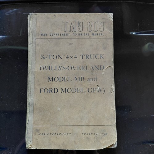 Manuale jeep vintage 1947 - jeep, tm