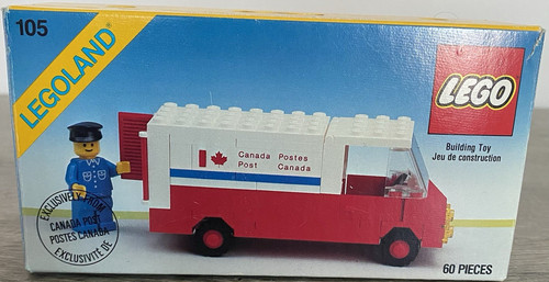 Lego canada post mail van - post,
