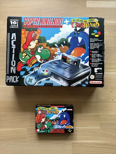 Console super nintendo yoshis - nintendo,