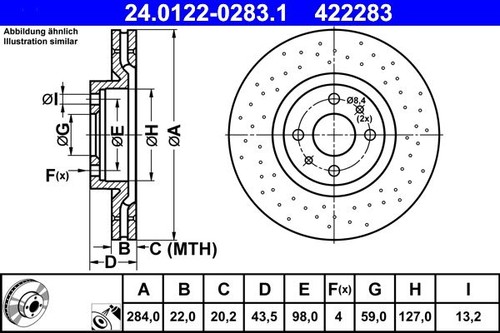 Brake discs abarth 500 - brake,