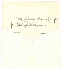 1955 GARBAGNATE MILANESE - VILLA PERLATI Salvatore LEOTTA Biglietto da visita