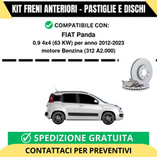 KIT FRENI ANTERIORI (Pastiglie e Dischi) per FIAT Panda 0.9 4x4 63 kw anno 20...