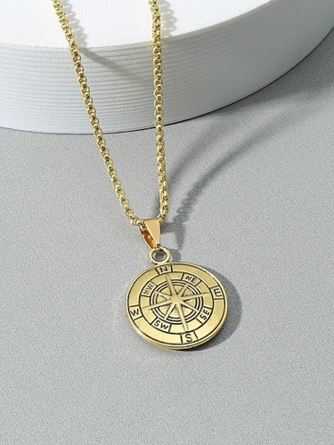 Collana uomo pendente bussola