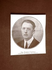 Sandro Carnelli nel 1924 Architetto del Palazzo del ghiaccio di Milano