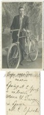 Uomo Con Great Bicicletta