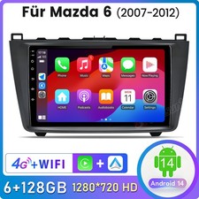 Per Mazda 6 GH con sistema audio BOSE autoradio GPS navigatore 9"Android 14 CarPlay 128G