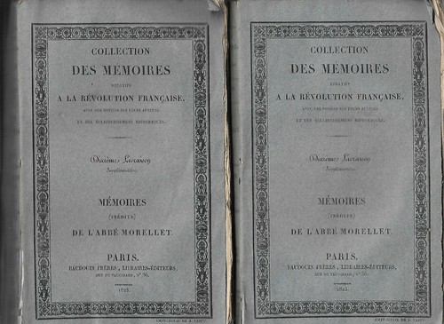 Memoires abbe morellet - memoires, de