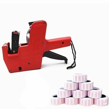 KIT PREZZATRICE ETICHETTATRICE + 10 ROTOLI 21x12 ETICHETTE NEGOZIO UFFICIO