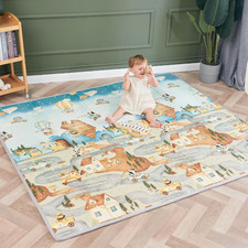 Tappeto Gioco Bambini Pieghevole 180X200X1.5Cm Palestrina Neonato Montessori Rev