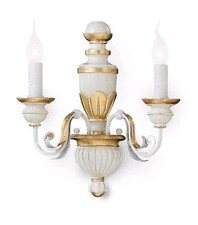 IDEAL LUX FIRENZE AP2, applique classico lampada da parete da soggiorno 2 luci