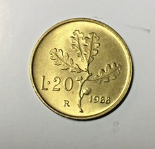 ITALIA REPUBBLICA 20 LIRE 1988